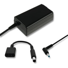 Qoltec 51728 Power adapter for HP| 65W | 19V | 3.33A | 4.5*3.0+pin | adapter 4.5*3.0+pin/7.4*5.0+pin | power cable