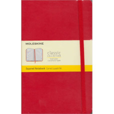 Moleskine Notes L Classic w kratkę czerwony