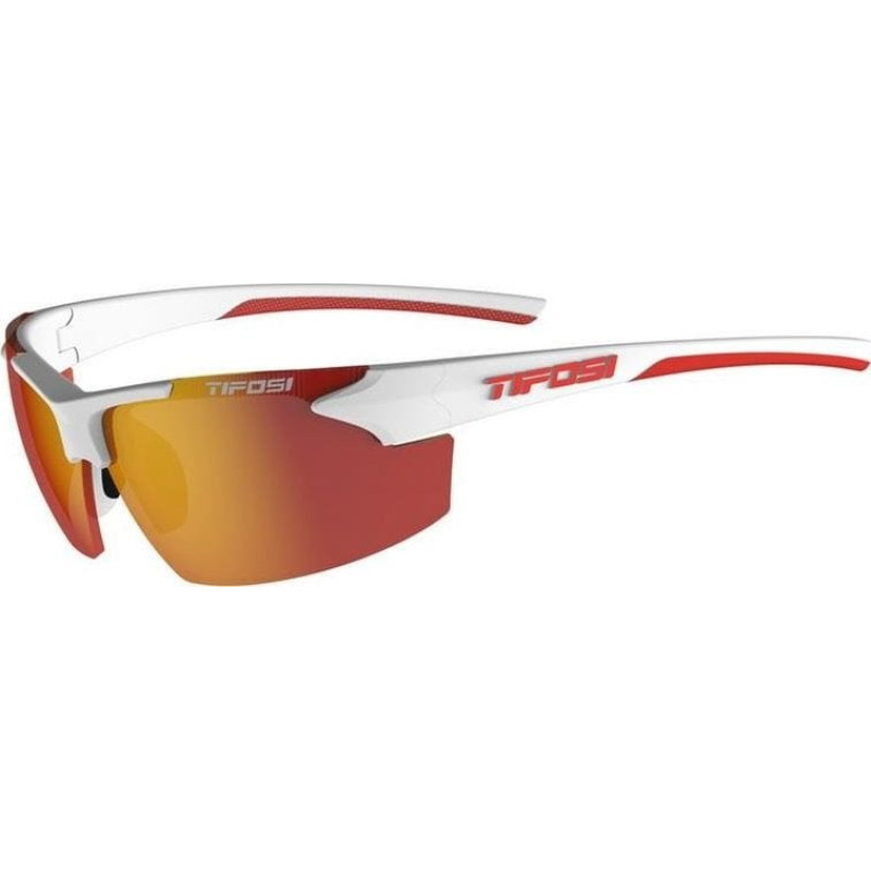 Tifosi Okulary TIFOSI TRACK white/red (1 szkło Smoke Red 15,4% transmisja światła) (NEW)