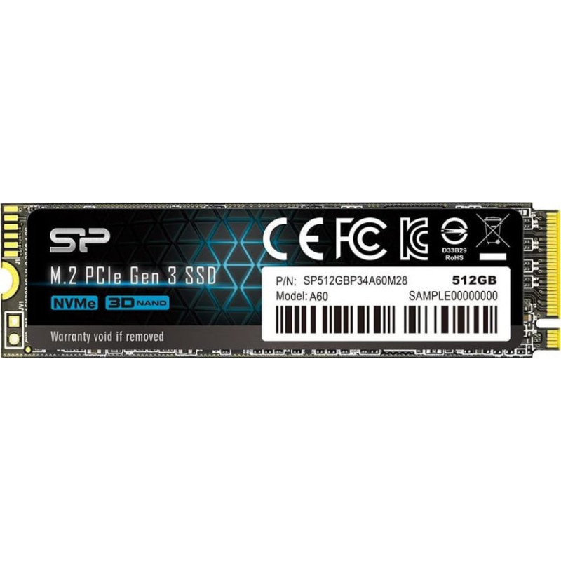 Silicon Power P34A60 M.2 512 GB PCI Express SLC NVMe