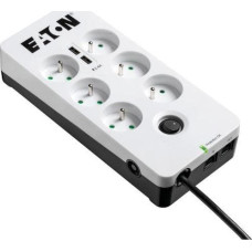 Eaton Listwa zasilająca Eaton Protection Box przeciwprzepięciowa 6 gniazd 1 m biała (PB6TUF)