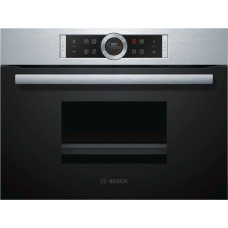 Bosch Serie 8 CDG634AS0 steam oven Small Black, Stainless steel Buttons, Touch