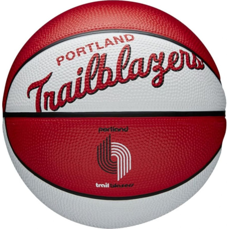 Wilson Wilson Team Retro Portland Trail Blazers Mini Ball WTB3200XBPOR białe 3