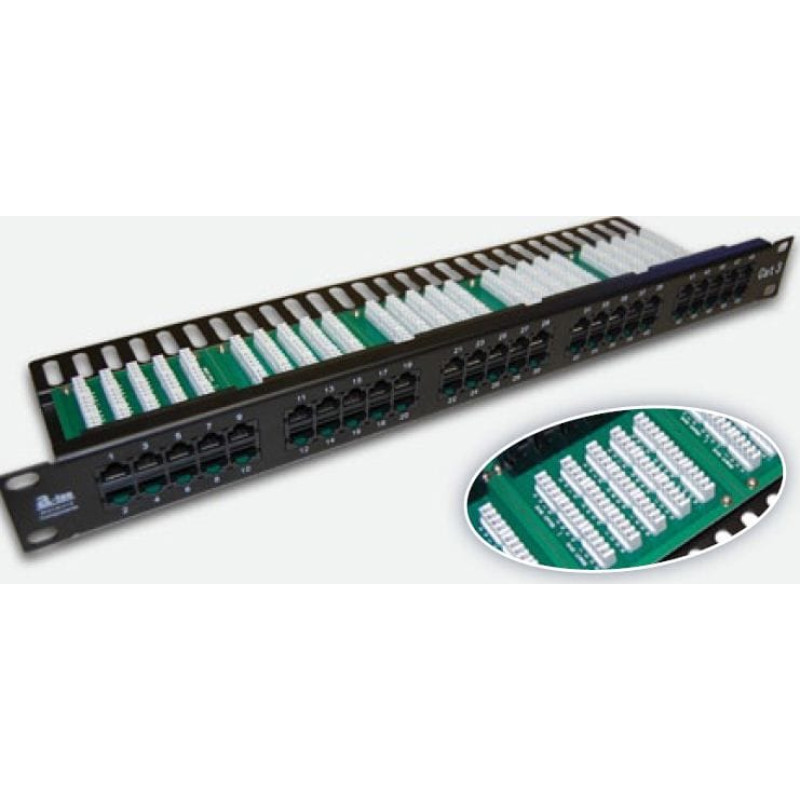 A-Lan Patchpanel telefoniczny 25xRJ45 kat 3 1U - PK012