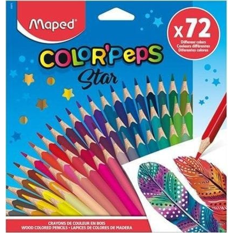 Maped Kredki Colorpeps trójkątne 72 kolory