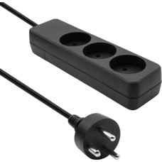 Proxtend Listwa zasilająca ProXtend ProXtend Danish Power Strip 3-way 3M Black