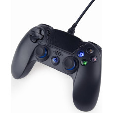 Gembird JPD-PS4U-01 wired USB gamepad PS4 / PC, black