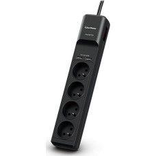 Cyberpower Tracer III P0420SUD0-FR surge protector Black 4 AC outlet(s) 200 - 250 V 1.8 m