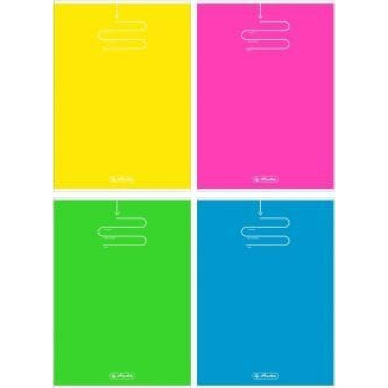 Herlitz Zeszyt A4/80K kratka Color Blocking (5szt)