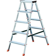 Krause Dopplo double-sided step ladder silver