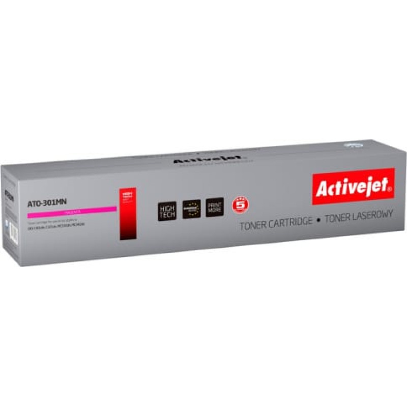 Activejet ATO-301MN toner for OKI printer; OKI 44973534 replacement; Supreme; 1500 pages; magenta