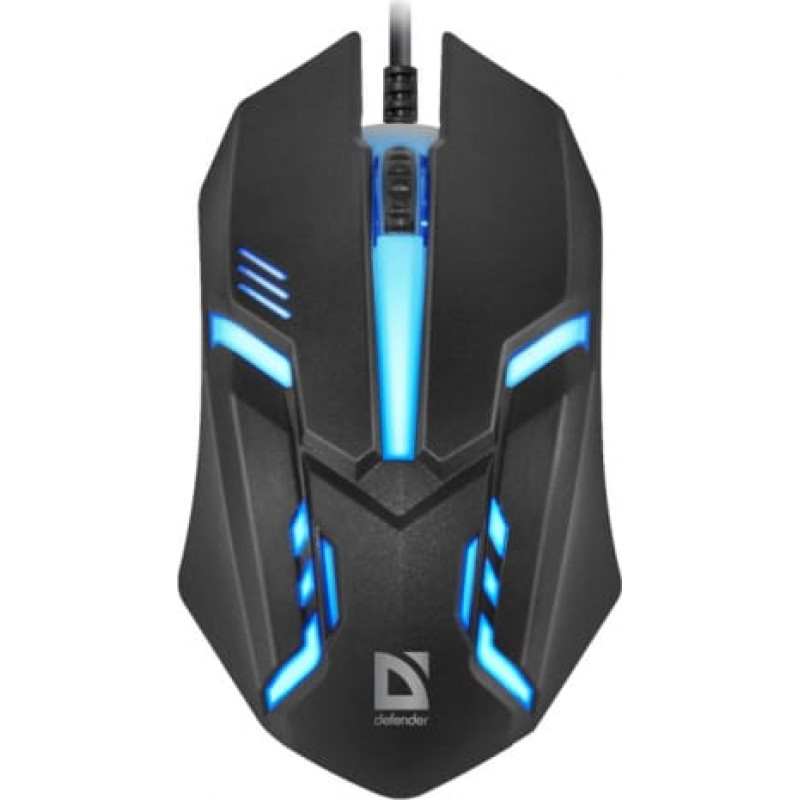 Defender MOUSE  DEFENDER CYBER MB-560L BLACK 7 COLORS 1200DPI 3P