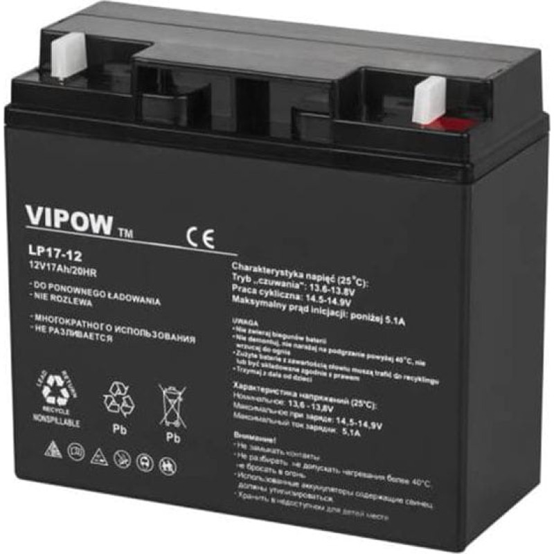 Vipow Akumulator 12V/17Ah (BAT0212)