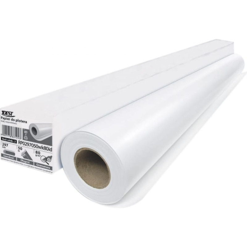 Idest Papier do plotera 420mm 50m 80G 2rolki (rp0420050wk80)