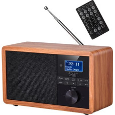 Adler AD 1184 radio Portable Digital Black, Wood