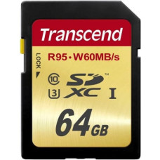 Transcend Karta Transcend R95 SDXC 64 GB Class 10 UHS-I/U3  (TS64GSDU3)