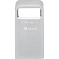 Kingston DataTraveler Micro 64 GB (silber, USB-A 3.2 Gen 1)