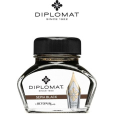 Diplomat Atrament do piór wiecznych DIPLOMAT, w kałamarzu, 30 ml, czarny sepia