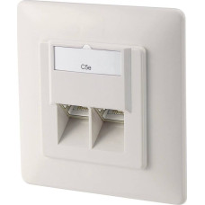 Digitus CAT 5e mod wall outlet. shield - DN-9001-N