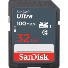 Sandisk Ultra 32GB SDHC Mem Card 100MB/s memory card UHS-I Class 10