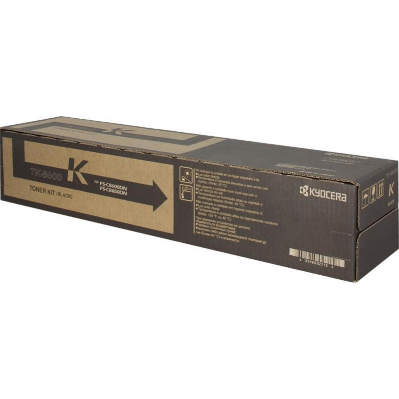 Kyocera Toner Kyocera Toner oryginalny KYOCERA TK8600K TK8600K=1T02MN0NL0 Czarny 30000 stron