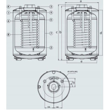 Ariston zasobnik BCH 160 EE ze stojakiem