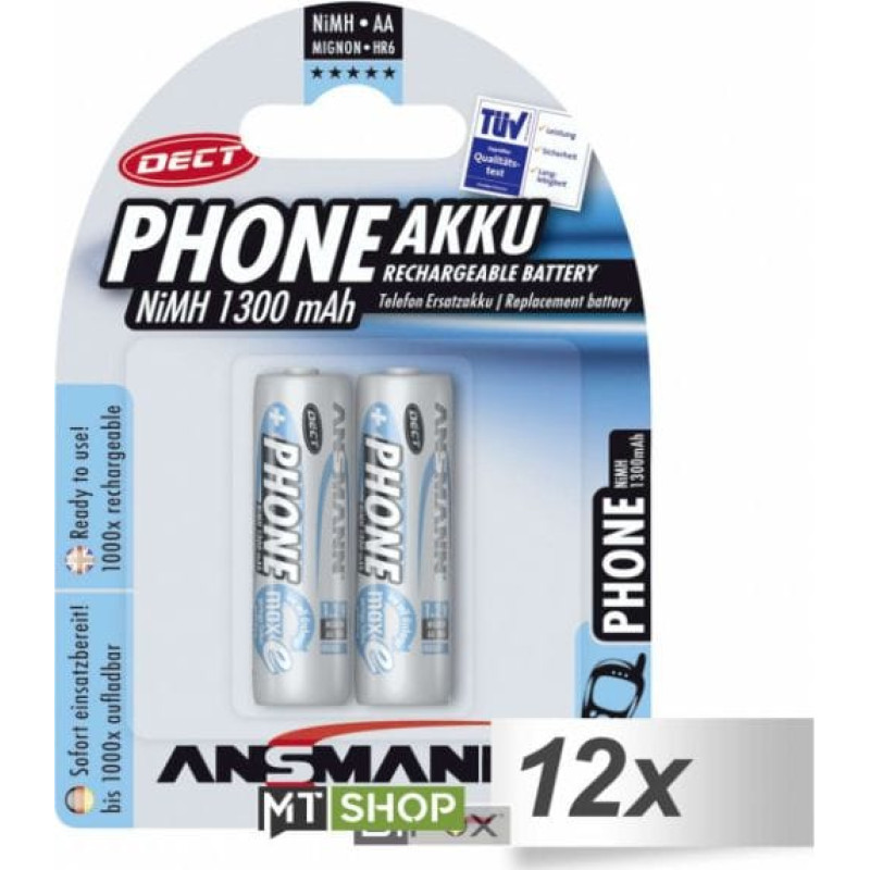 Ansmann Bateria MaxE AA / R6 1300mAh 24 szt.