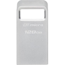 Kingston DataTraveler Micro 128 GB (silber, USB-A 3.2 Gen 1)