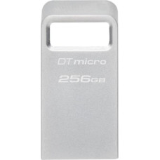 Kingston DataTraveler Micro 256 GB (silber, USB-A 3.2 Gen 1)