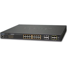 Planet Switch Planet GS-4210-16P4C zarządzalny 16-Portów 10/100/1000T 802.3at PoE + 4-Port Gigabit TP/SFP (220W)