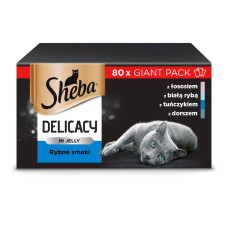 Sheba Delicacy Rybne Smaki w galaretce 80x85g