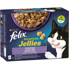 Purina Nestle Purina Felix Sensations Mix Turkey, Mackerel, Lamb, Herring - Wet Cat Food - 12x85 g