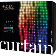 Twinkly Curtain 210 (TWW210SPP-TEU) Intelligent LED Lights 210 LED RGB+W 2,1 m