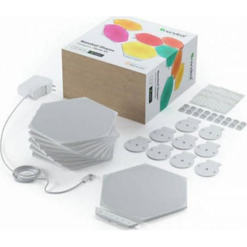 Nanoleaf Zestaw 9 paneli świetlnych Nanoleaf Hexagons Starter Kit - panele świetlne (9 paneli, 1 kontroler)