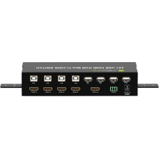 Techly Przełącznik Techly Techly Przełącznik KVM HDMI/USB 4x1 MultiViewer 4w1 FullHD 1080p