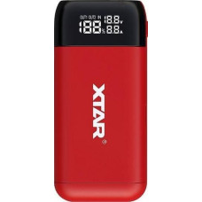 Xtar Ładowarka Xtar XTAR ŁADOWARKA/POWERBANK DO AKUMULATORÓW CYLINDRYCZNYCH LI-ION 18650/20700/21700 CZERWONY PB2S