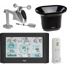 TFA Funk-Wetterstation mit Wind- und Regenmesser WEATHER PRO (schwarz)