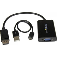 Startech Adapter AV StarTech DisplayPort - D-Sub (VGA) czarny (JAB-2437501)