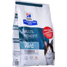 Hill's PRESCRIPTION DIET Multi-Benefit Feline w/d Dry cat food Chicken 3 kg