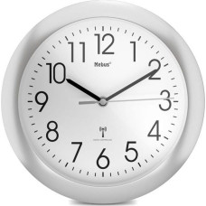 Mebus 52451 wireless wall clock silver