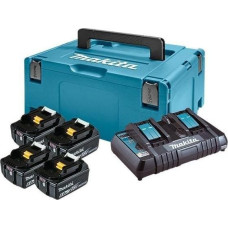 Makita ZESTAW ZASILAJĄCY 18V MAKPAC (4*BL1860B+DC18RD) (UN3480)