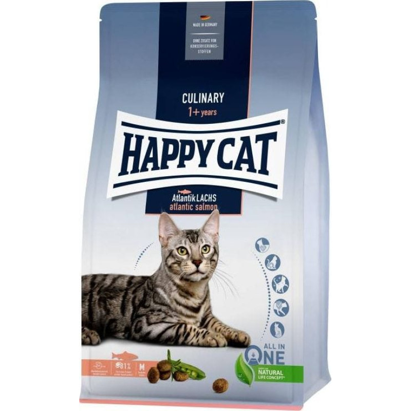 Happy Cat HAPPY CAT Culinary Atlantic Salmon sucha karma dla kotów dorosłych łosoś atlantycki 10 kg