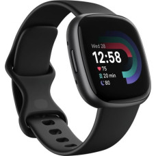 Fitbit by Google Versa 4 czarno-grafitowy zestaw prezentowy