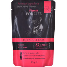 Fitmin For Life Cat Pouch Adult Beef 85g