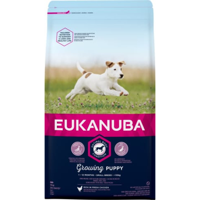 Eukanuba Growing Puppy Small Breed Chicken 3 kg