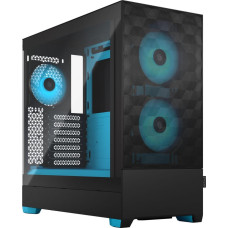 Fractal Design Pop Air RGB Cyan Core TG Clear Tint (schwarz/hellblau)