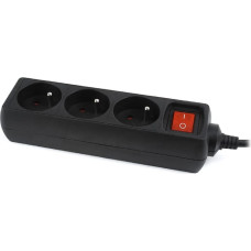 Energenie Gembird EG-PSU3F-01 UPS power strip, 3 FR sockets, C14 plug, 10A, 0.6m cable, black color