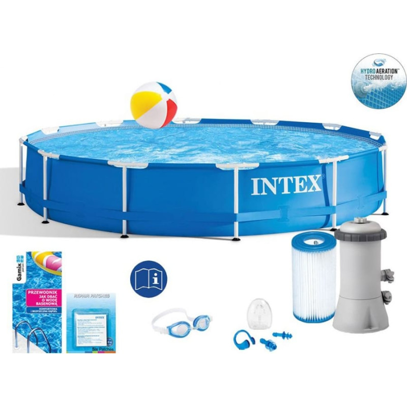 Intex Basen stelażowy 366cm 15w1 (28212)