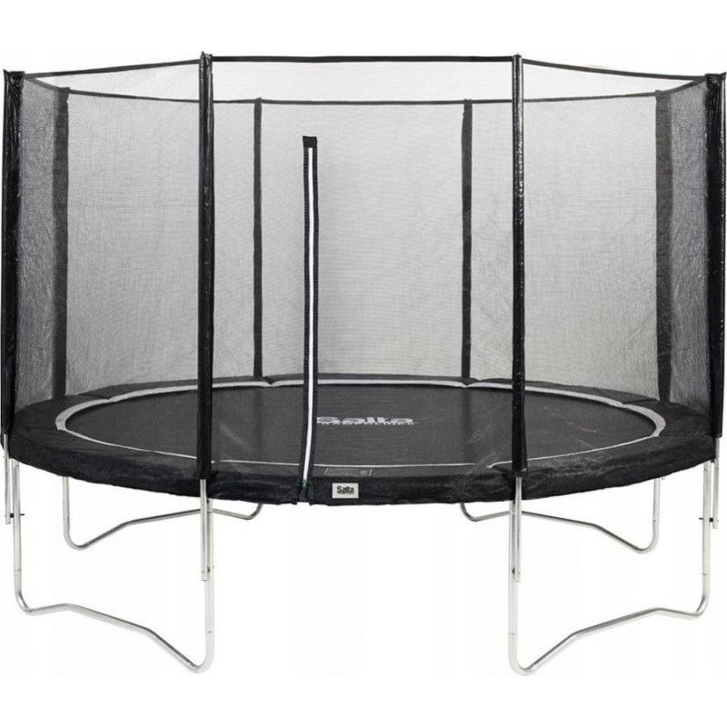 Salta trampoline combo, fitness device (black, round, 366 cm)