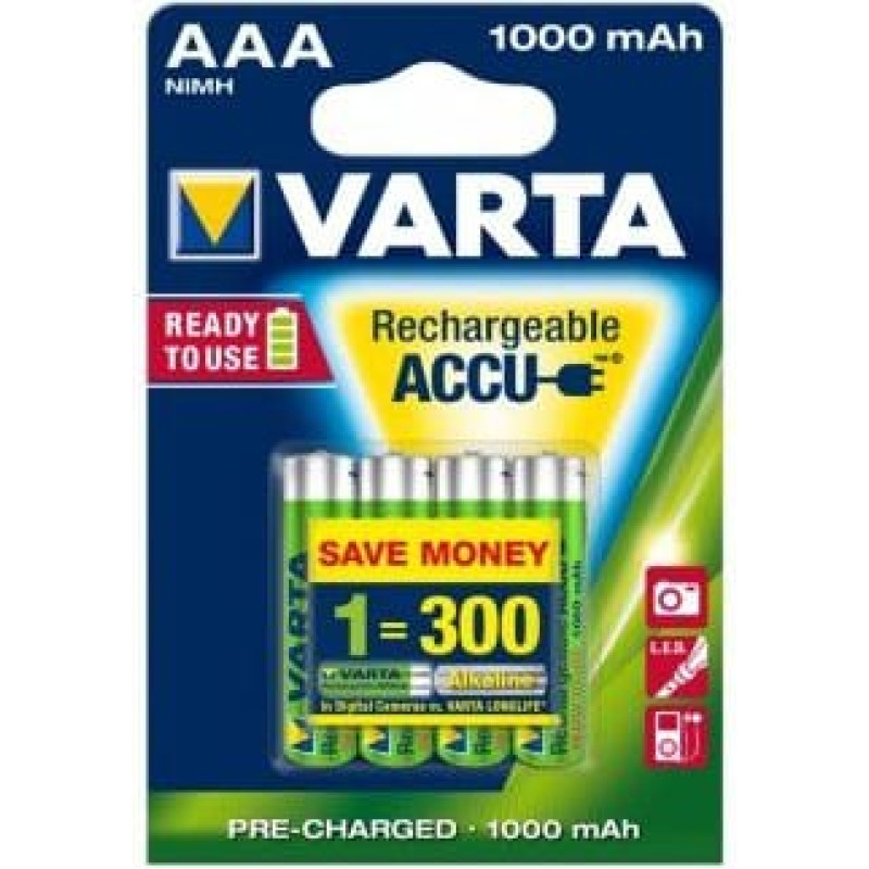 Varta Akumulator AAA / R03 1000mAh 4 szt.